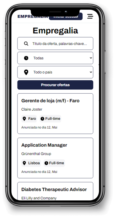 Imagem da plataforma Empregalia